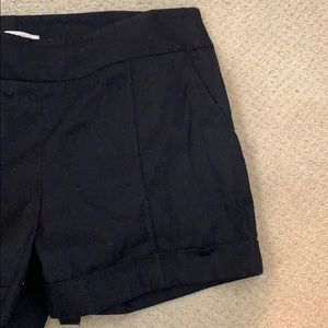 mid rise black LOFT shorts